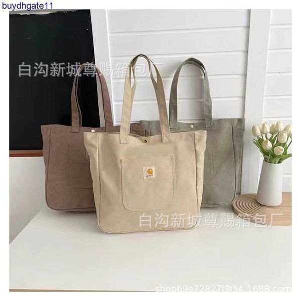 

ft2w fashion luxury brand carthart accessories shoulder bag new tote leisure large capacity canvas women's, Silver