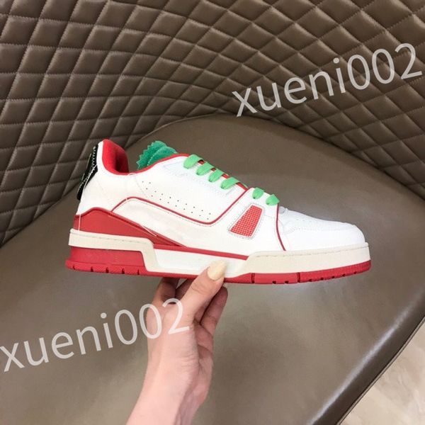 

new r sneakers women shoes classic calfskin sneakers casual style leather trainers lace-up sports train shoes size 39-44 rd1011, Black