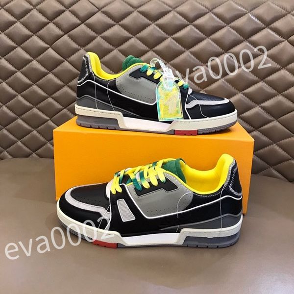 

2023 new luxurys designer men causal shoes fashion woman leather lace up platform sole sneakers white black mens womens size 39-44 rd1012