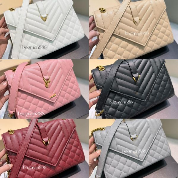 

10a luxury designer handbag loulou y shape shoulder bag cross body classic flap caviar real leather chain messenger bag purse designer woman