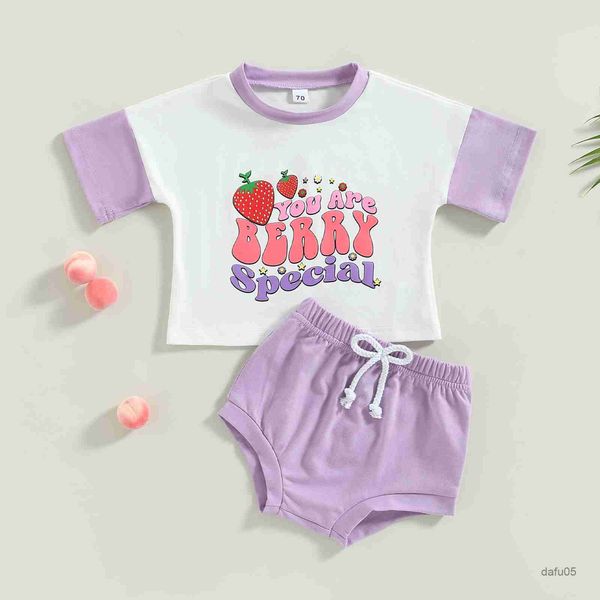 

clothing sets baby newborn infant baby girls clothes sets fruit print t-shirts shorts summer clothing r230816, White
