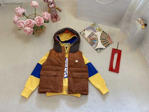 

designer kids waistcoat baby clothes fashion child outwear size 100-160 cm sleeveless hooded jacket july16, Camo
