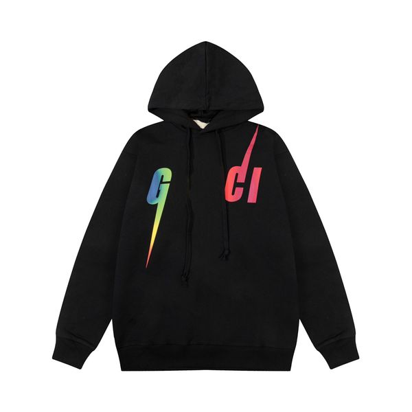 

mens and womens designer hoodies autumn winter classic print design us size hoodie luxury brand mens hoodies, Black