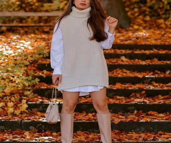 

women039s sweaters autumn sleeveless loose vest sweater women spring turndown collar solid female casual office ladies pullove5255874, White;black