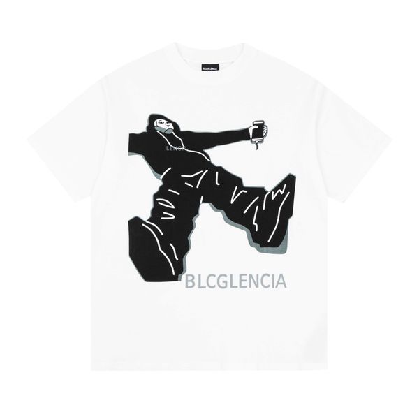 

blcg lencia summer t-shirts womens oversize heavyweight 100% cotton fabric triple stitch workmanship plus size tees sm130280, White