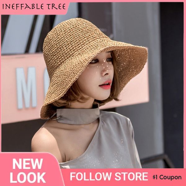 

wide brim hats bucket hats girl raffia sun hat wide brim floppy summer hats for women beach panama straw dome diy bucket hat femme shade gor, Blue;gray