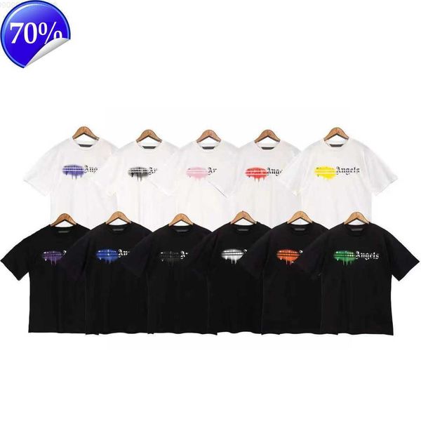

kg27 men's t shirts designer of luxury t shirt brand palms angels angel t shirt pa clothing spray letter short sleeve spring summer tid, White;black
