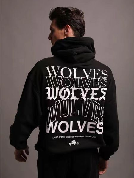 

men's hoodies sweatshirts darc sport fleece hoodies men sprint autumn cotton oversized hooded sweatshirts pullover s-3xl oversize 23081, Black