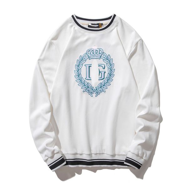 

mens designer hoodies women embroidered badge logo hoodie sweatshirts loose long sleeve hooded jumper men's clothing 001, Black