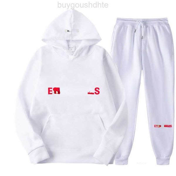 

es23 men's designer tracksuits womens hoodies warm pullover hooded fashion brand designers loose sweatshirt lovers suit clothing 10dg, Gray