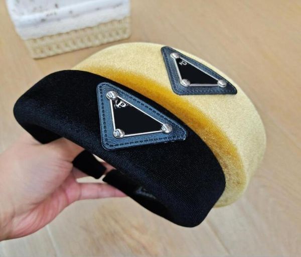 

girls hair sticks fashion designer velvet sponge headband girls black letter headbands hair accessories for women designer head ba7939778, Silver