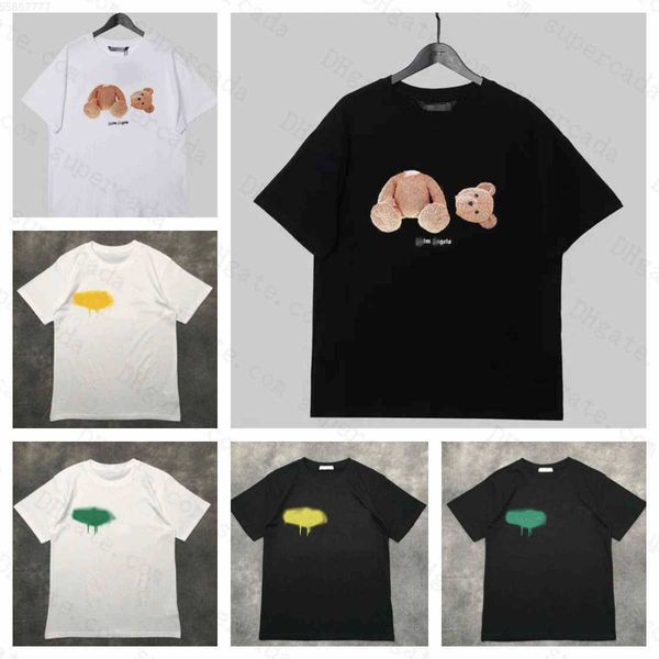 

f8rn men's t shirts ss designer of luxury t shirt brand palms angels angel t shirt pa clothing spray letter short sleeve spring summer, White;black