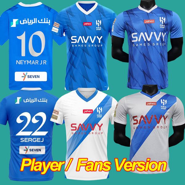

neymar jr al hilal saudi 23 24 soccer jerseys malcom neves sergej vietto koulibaly lghalo kanno 2023 2024 fans player version home away foot, Black;yellow