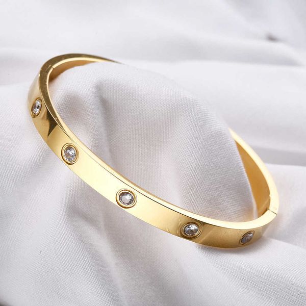 

designer bangle bracelet for women making of titanium steel plated rose gold silver bangles 4mm 6mm width inlaid 10 diamond mens bracelets m, Black