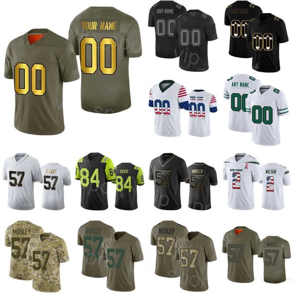 

football 20 breece hall jerseys uniform 32 michael carter 27 zonovan knight 2 zach wilson 57 cj mosley 56 quincy williams 4 dj reed 99 will, Black;red
