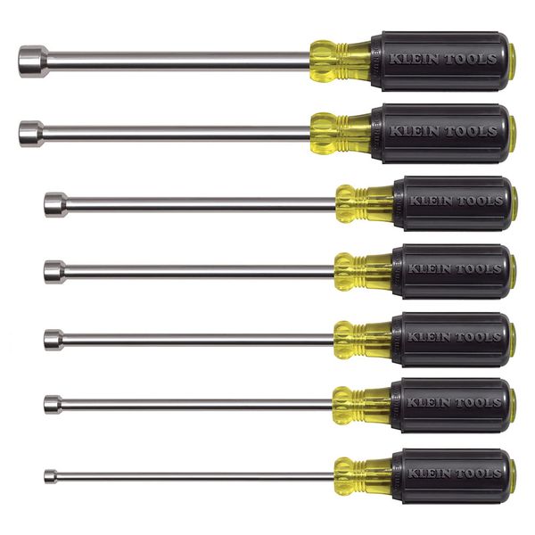 

647m magnetic nut driver set 6-inch shafts, 7 pc