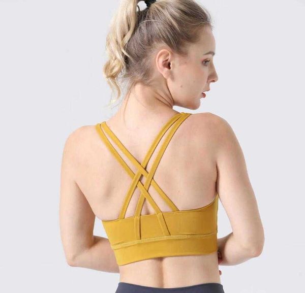 

beauty back yoga sports bra lu-06 energy bra women's tank cross sling gym underwear fitness shirt, White;red