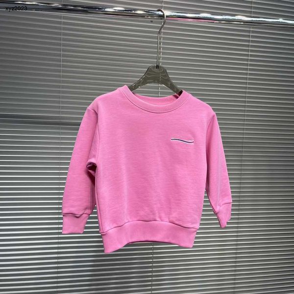 

23ss designer baby suits fashion autumn set tracksuits size 100-150 cm 2pcs logo embroidered sweatshirt and pink pants july13, White