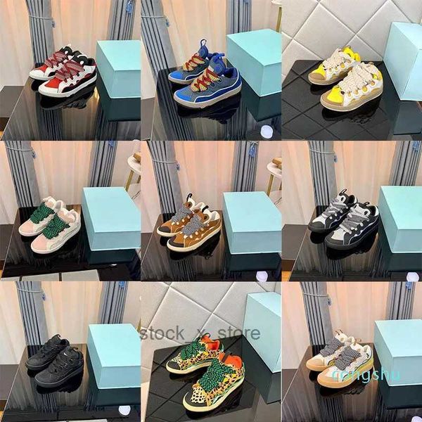 

curb lanvinly shoes designer embossed bread rubber thick soled leather platform calfskin sole laceup extrdinary gvvh, Black