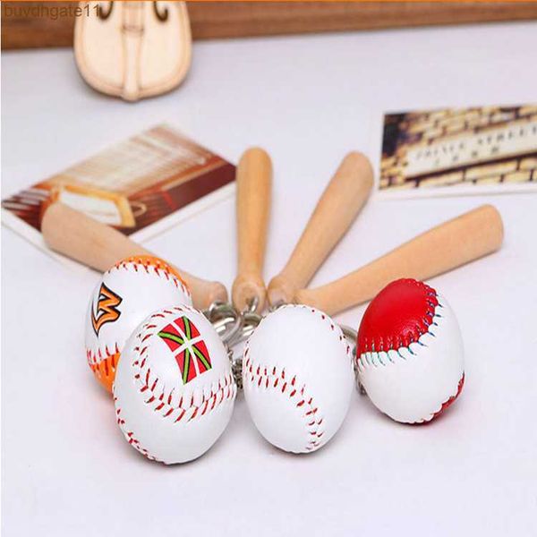 

2xkf key rings baseball keychain keyring new creative car schoolbag small accessories fashion ball baseball craft gift, Slivery;golden