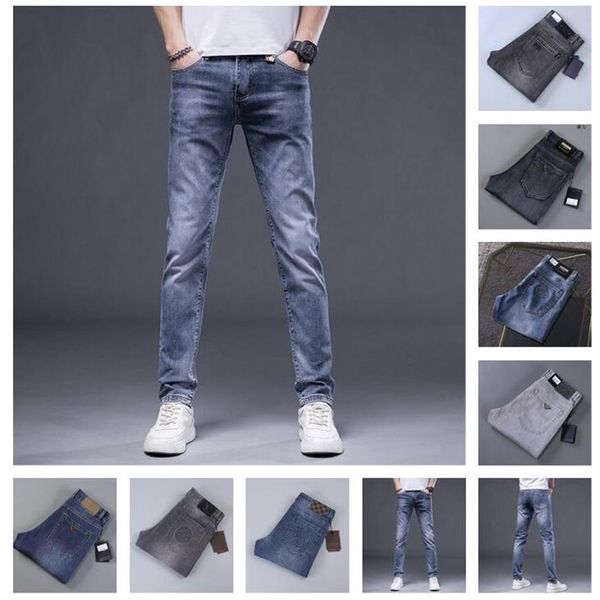 

mens jeans ripped designer bags more fashion overalls dungarees jean s cargo pants office casual slim stretch motorcycle trousers 209u, Blue