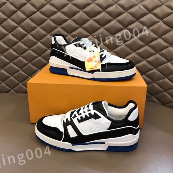 

2023 new designer brand men women casual shoes track white black sneakers gomma leather trainer printed platform running shoes size 39-44 rd