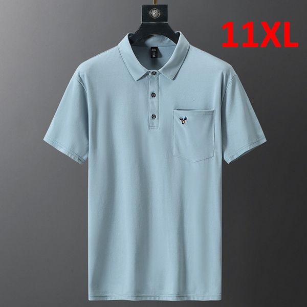 

mens polos plus size men polo shirt 10xl 11xl summer shirts casual fashion big 230815, White;black