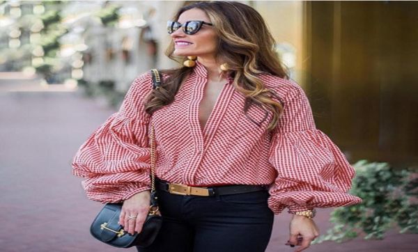 

women striped shirts spring long sleeve blouses shirt office lady v neck shirt casual plus size9737721, White