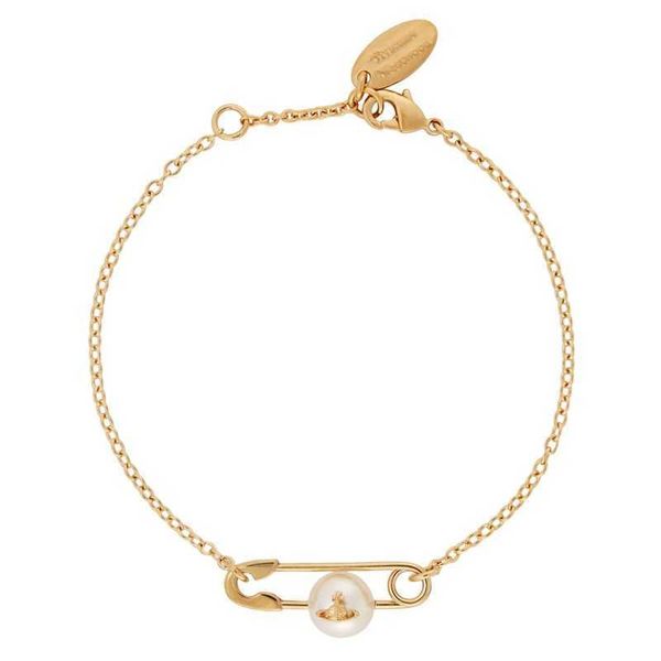 

vivian bracelet western empress dowager wears saturn pearl pin bracelet light luxury micro inlaid simple and comfortable girl, Black