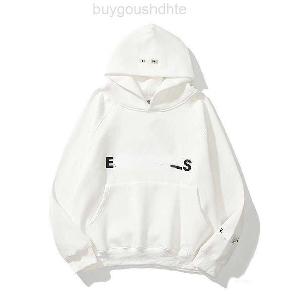 

hoodies designer es23 autumn winter men women hooded sweatshirt suit cotton fashion hip hop sweatshirts oversized streetwear tracks 3cv2, Black