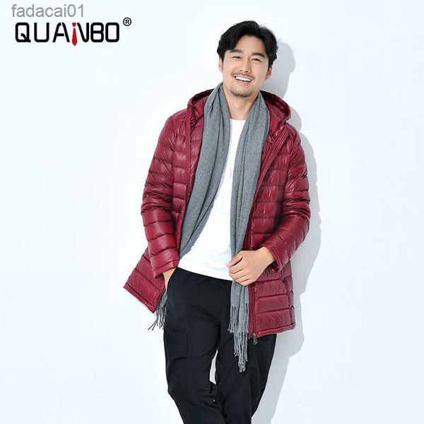 

men's down parkas plus size 5xl 6xl 8xl 7xl coats men's long ultra light packaging hooded down jacket puffer down coats black casu