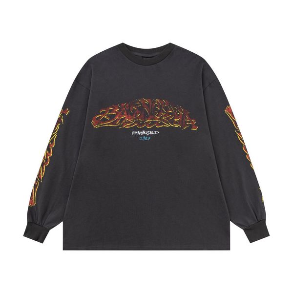 

blcg lencia autumn high standard long sleeve t-shirts men heavyweight 100% cotton fabric washed vintage retro pullover 85202, White;black