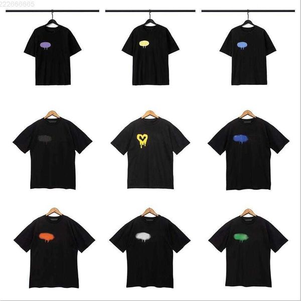 

gfp9 luxury designer men t shirt brand palms angels angel t shirt pa womens clothing love spray letter short sleeve spring summer tide tee, White;black