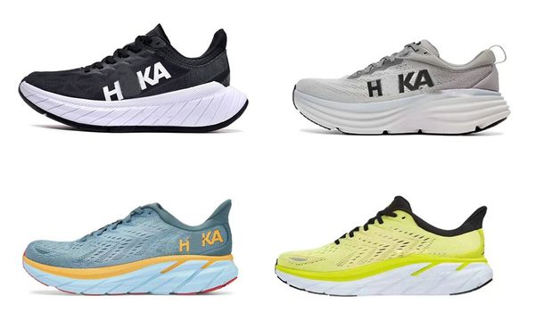 

hoka one one bondi 8 designer casual shoes men women people hakas clifton 9 diva blue citru black white anthracite castler x real challenger