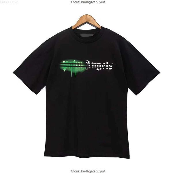 

tzqc men's t shirts designer of luxury t shirt brand palms angels angel t shirt pa clothing spray letter short sleeve spring summer tid, White;black