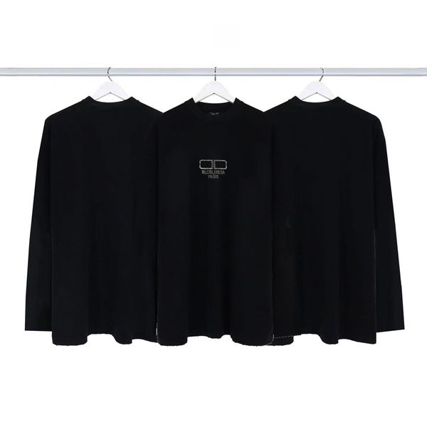 

blcg lencia autumn high standard long sleeve t-shirts men heavyweight 100% cotton fabric washed vintage retro pullover 85215, White;black