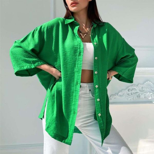 

item title womens blouses clothing summer style green loose temperament polo shirt for women, White