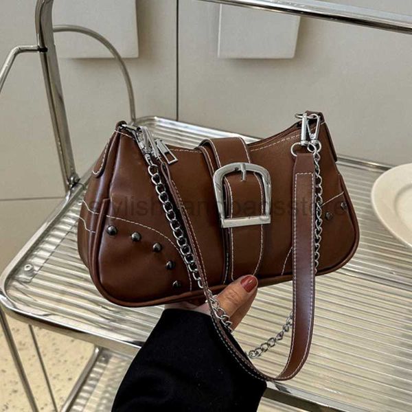 

drawstring women's handbag 2023 y2k 2000s personalized shoulder bag spicy girls retro luxury bag punk street chain underwear bagstylish