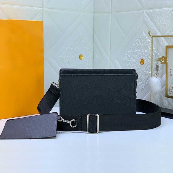 

men mini bag designer bag 2023 trio messenger bag small envelope bag fashion man shoulder bag with zip wallet m64608