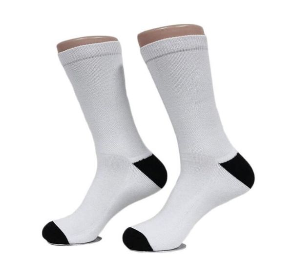 

10pairs sublimation diy blank white men sockings size 1820cm2882106, Black