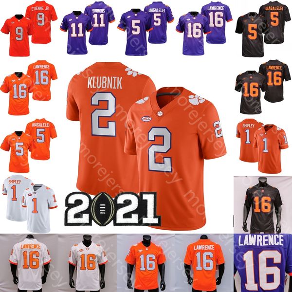 

clemson football jersey ncaa college cade klubnik will shipley antonio williams trotter jr. barrett carter mafah collins mickens trevor lawr, Black;red