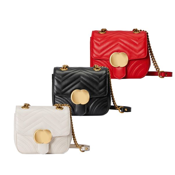 

genuine leather quilted fashion luxury designer chain mini masterpiece handbag marmont womens mens clutch bags cross body shoulder bags tote