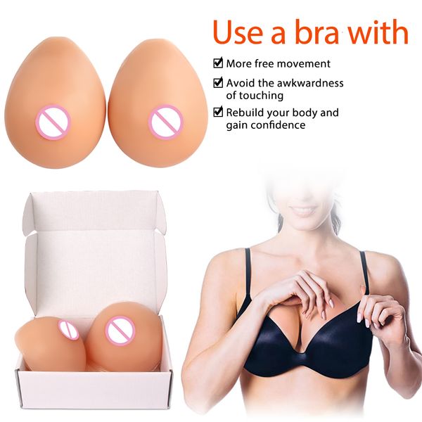

breast form realistic shemale fake boobs false breast forms crossdresser boobs silicone adhesive breast tits for drag queen crossdresser 230