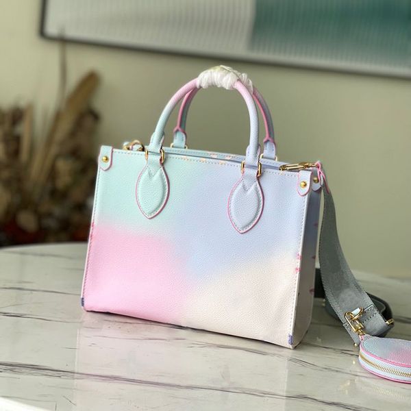

10a r tote bag shoulder bag luxury handbag 10a mirror quality rainbow crossbody bag with box