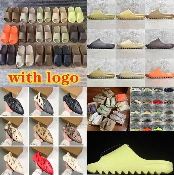 

slippers yeeziness yezziness sandals foam soot onyx slides desert mens slide slippers pure woman comfortable glow sand green black bone eva