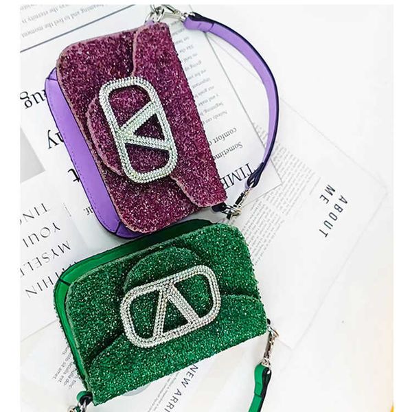 

designers bags diamond tassel bag water diamond bag women's texture full diamond crossbody small bag d2tx