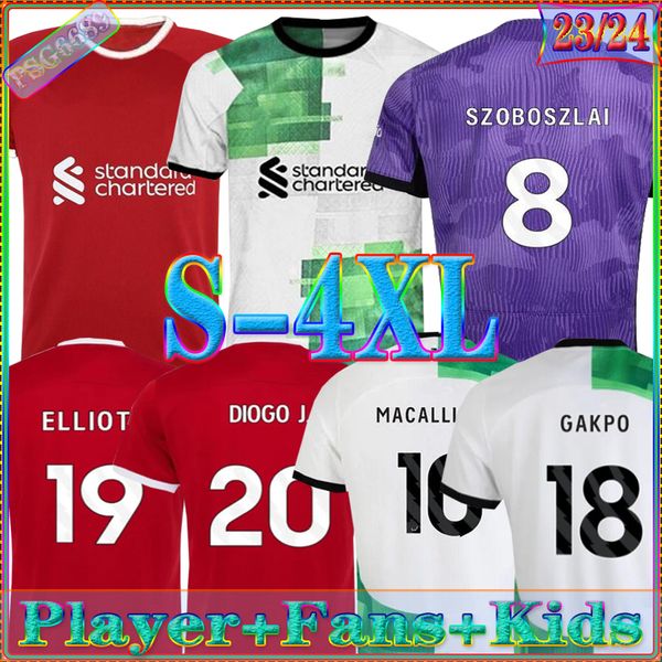 

23 24 darwin soccer jerseys diogo kids home away ss 2023 away mohamed diogo luis diaz alexander liverpol football shirts third uniform carva, Black;yellow