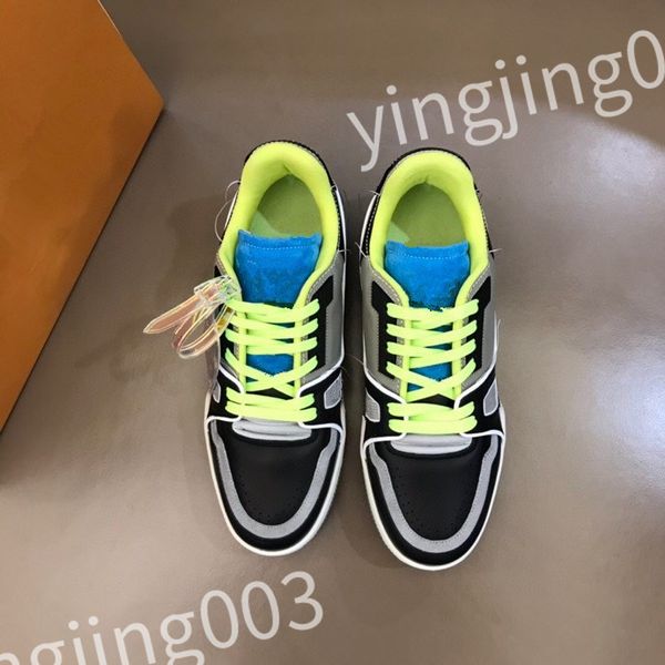 

luxury designer woman shoe leather lace up men fashion platform sneakers white black mens womens casual shoes chaussures size 39-44 rd1012