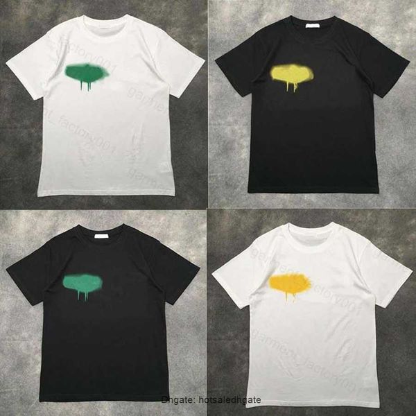 

vfdg men's t shirts 2022 designer of luxury t shirt brand palms angels angel t shirt pa clothing spray letter short sleeve spring summe, White;black