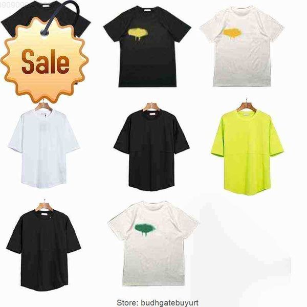 

okyn men's t shirts 21ss designer of luxury t shirt brand palms angels angel t shirt pa clothing spray letter short sleeve spring summe, White;black